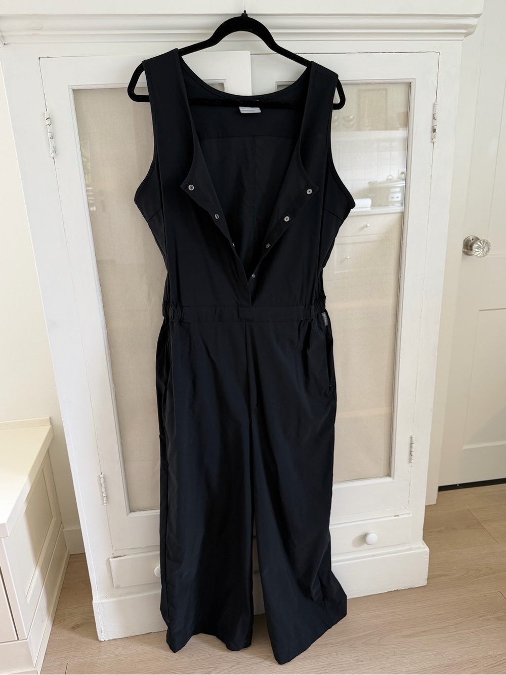 columbia sportswear black sleeveless jumpsuit
